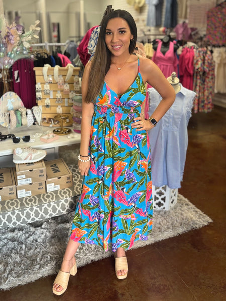 Tropical Paradise Midi Dress