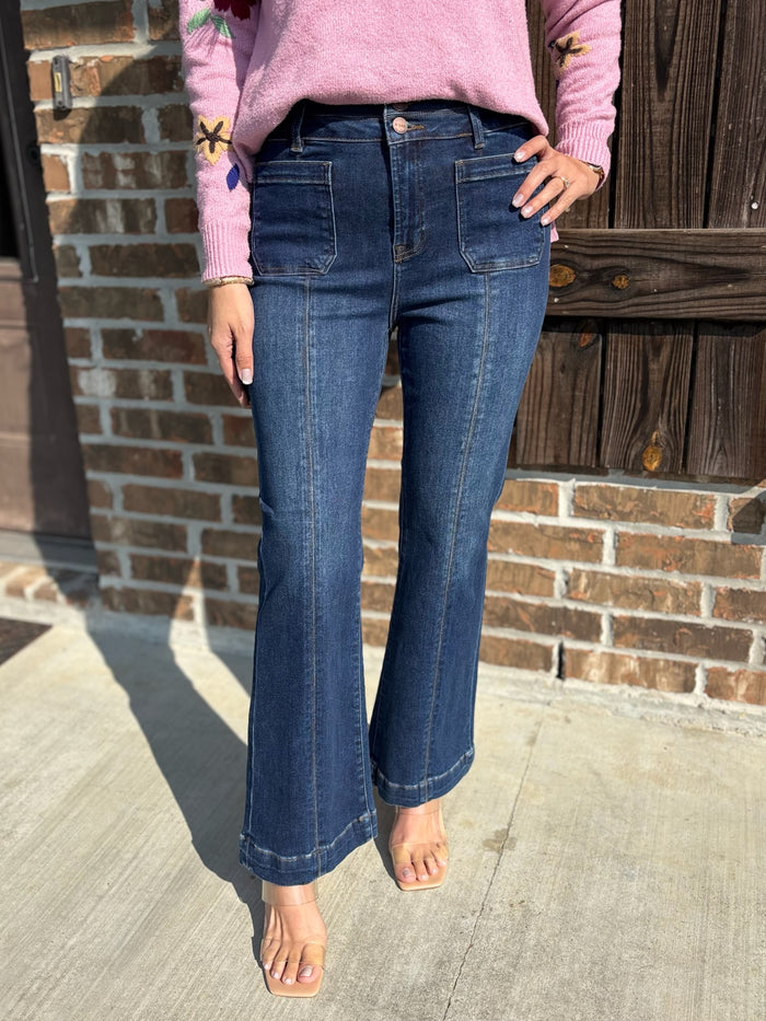 Bella High Rise Bootcut Jean - Risen