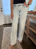 Edna Acid Wash Wide Leg Jean - Risen