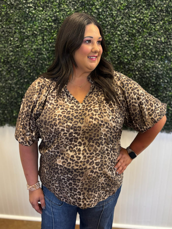 Savanna Nights Scallop Hem Top - Plus