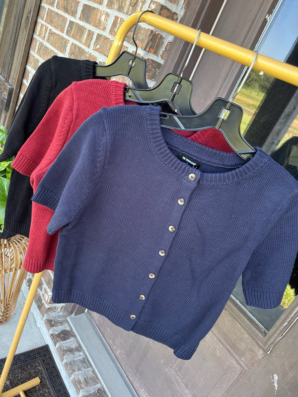 Effortless Muse Short Sleeve Cardigan
