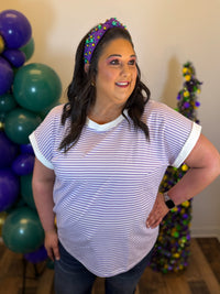 Canal Street Striped Top - Plus