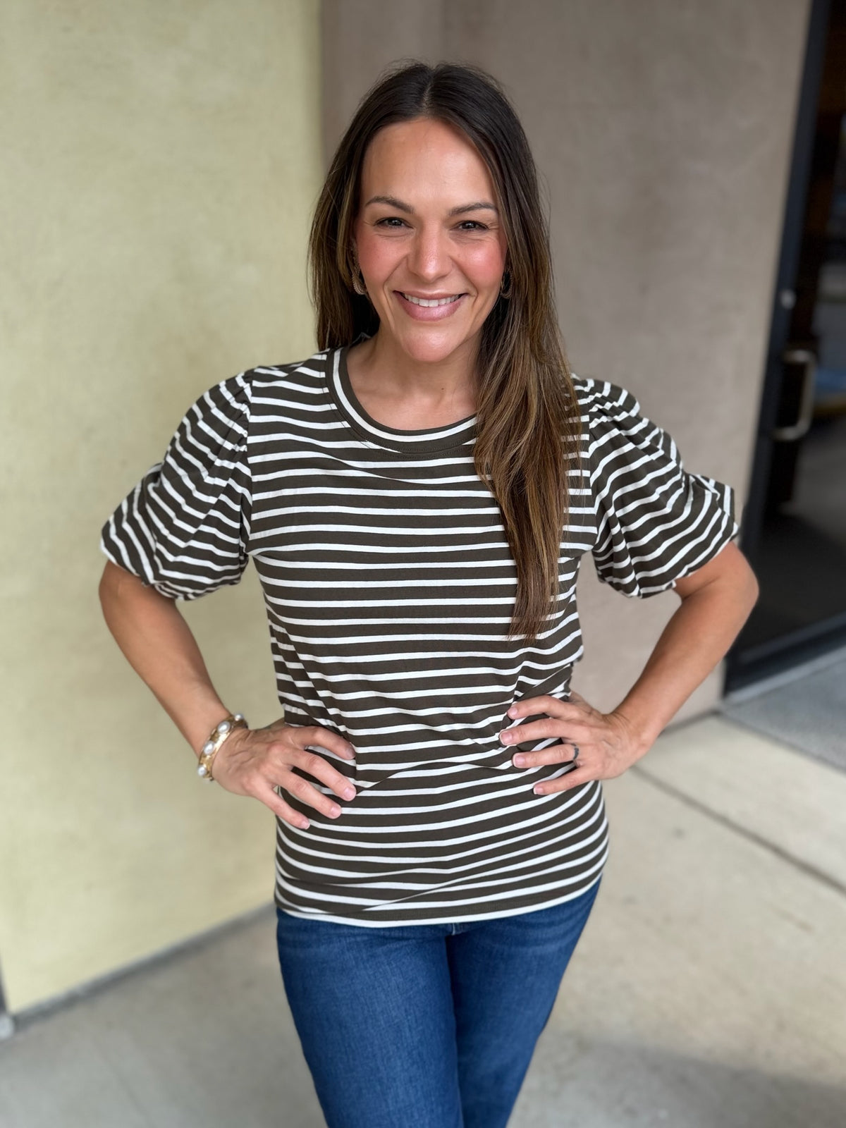 Fine Lines Striped Top