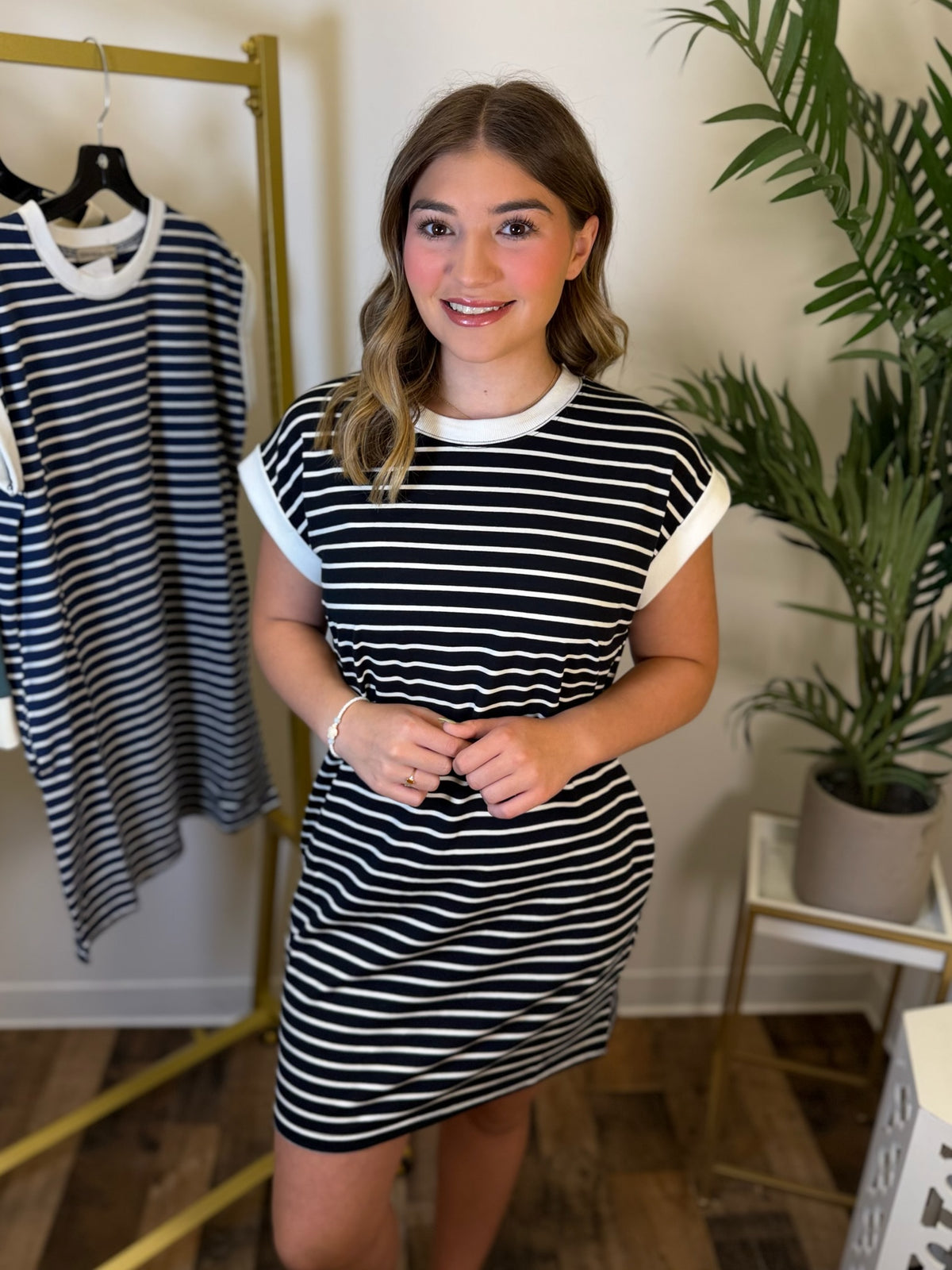 Weekend Forecast Striped Dress