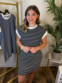 Weekend Forecast Striped Dress