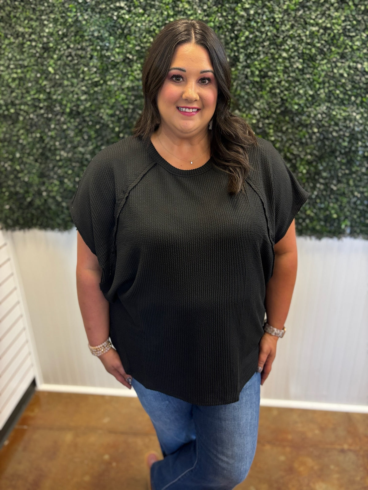 Easy Radiance Ribbed Top - Plus