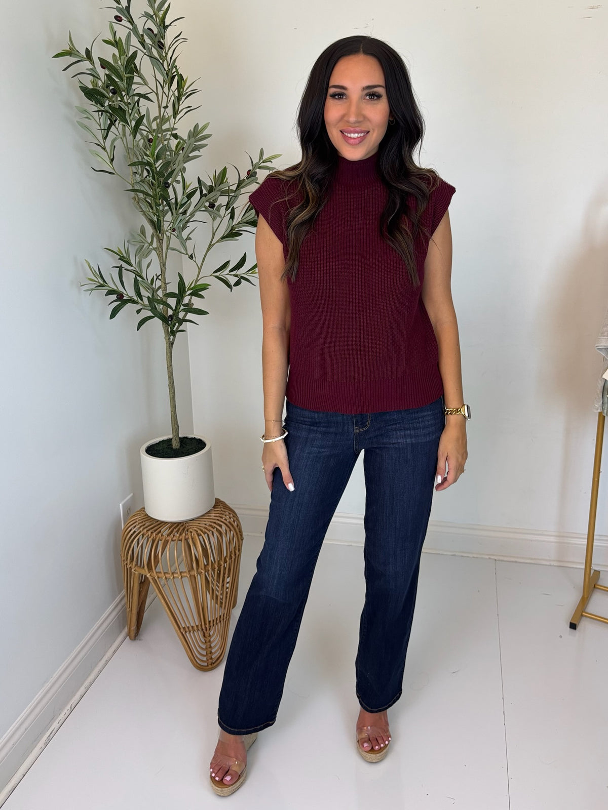 Warm Intentions Mock Neck Top
