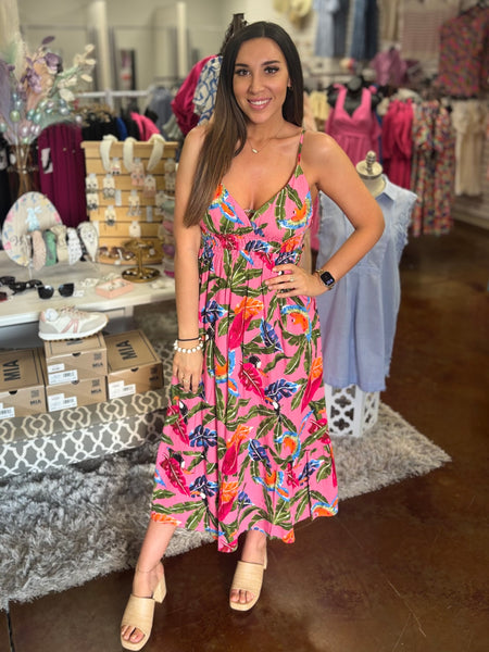 Tropical Paradise Midi Dress