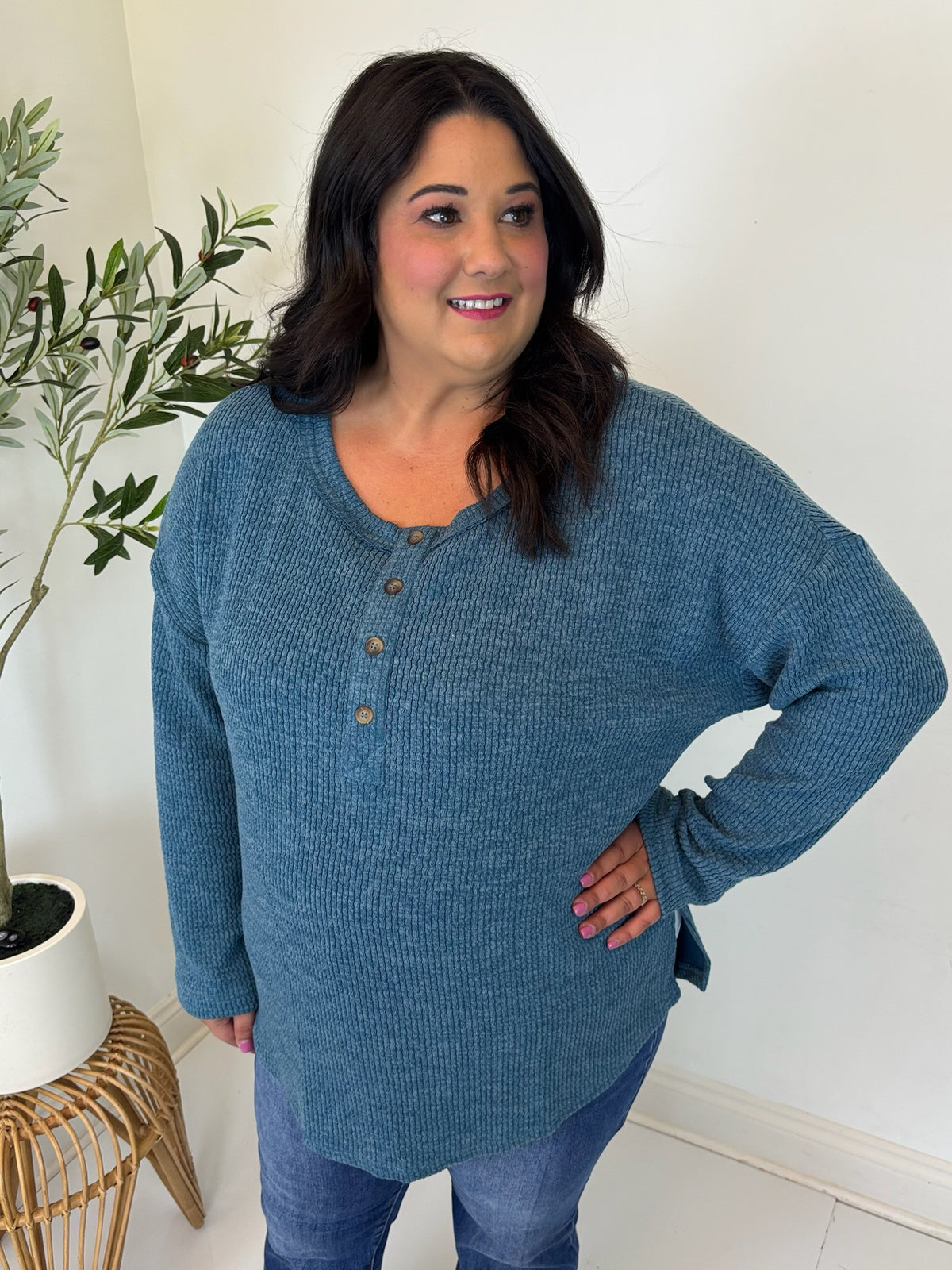 Wynona Ribbed Top - Plus