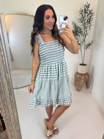 Graceful Girl Gingham Dress