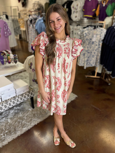 Romance Me Mock Neck Dress