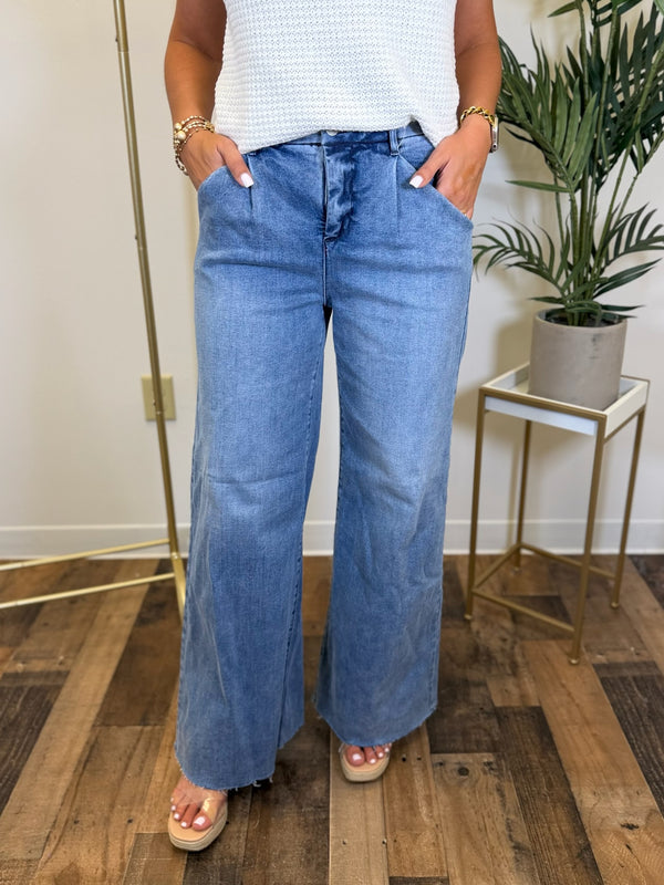 Bristol Wide Leg Jean - Risen