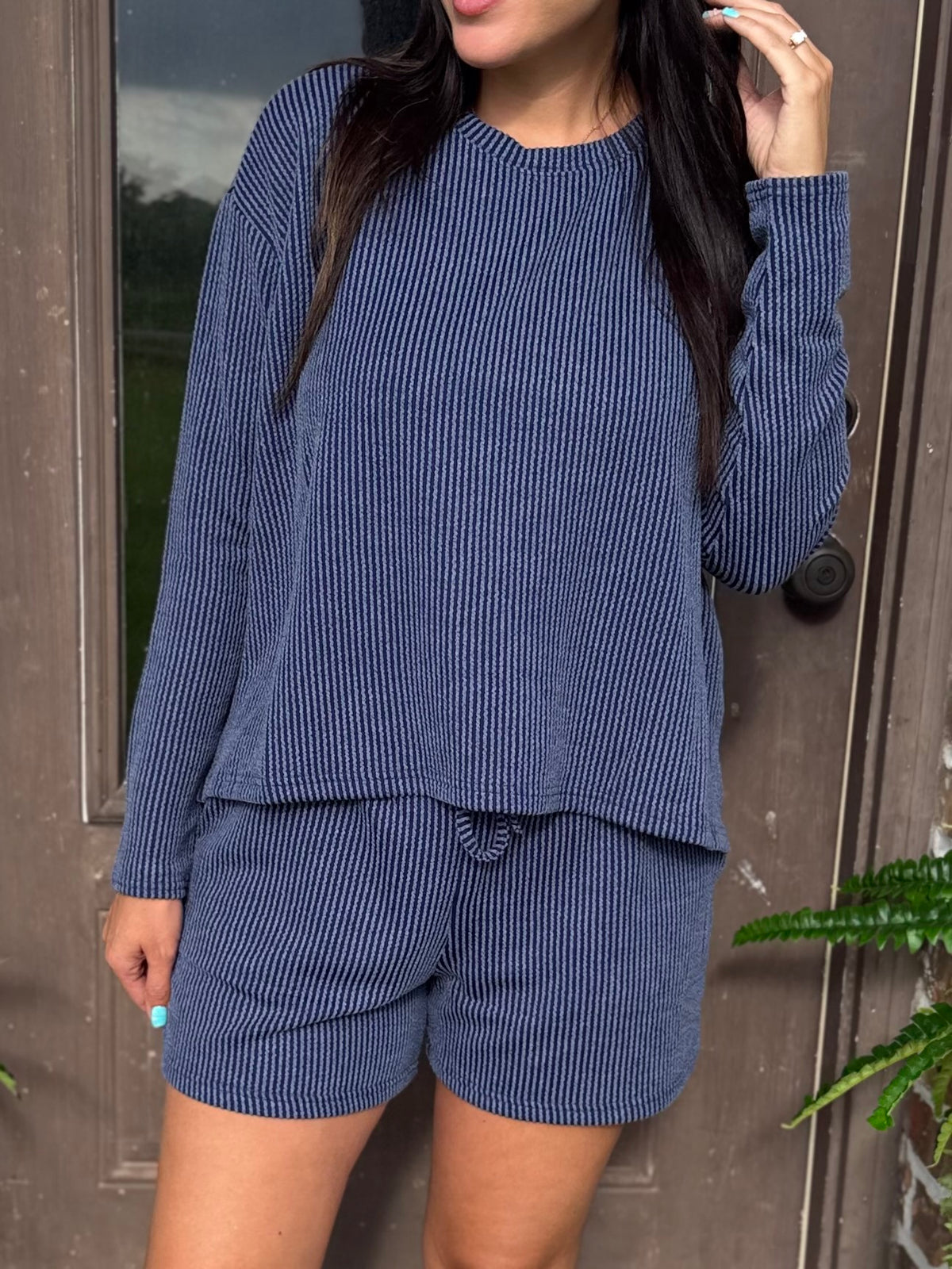 Stay Awhile Ribbed Set