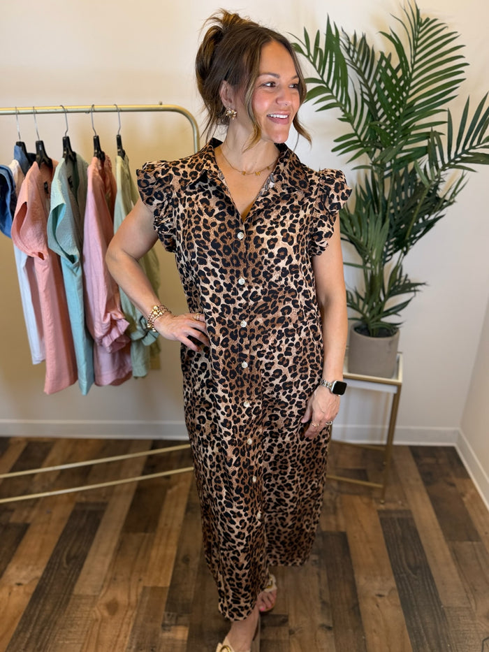 Wild Intentions Button Front Dress