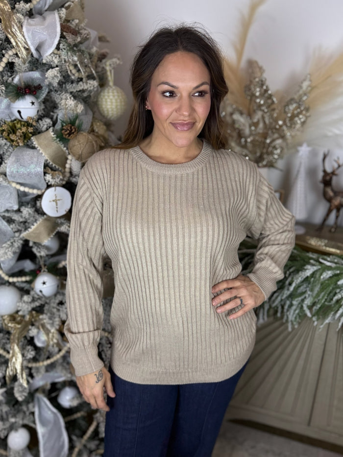 Modern Classic Ribbed Sweater