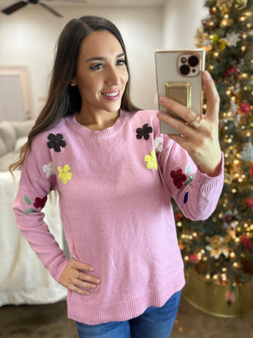 Sugary Sweet Embroidered Sweater