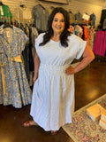 Sweet Tea Striped Dress - Plus