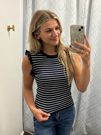 Cafe Cutie Cap Sleeve Top