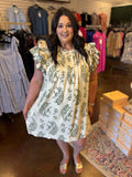 Romance Me Mock Neck Dress - Plus