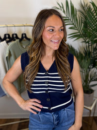 High Tide Striped Vest