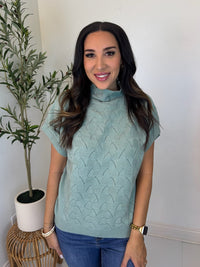 Muted Moment Mock Neck Top