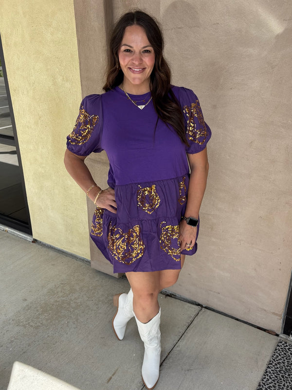 Wild Streak Sequins Dress