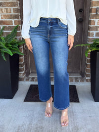 Miranda Mid Rise Crop Straight Jean