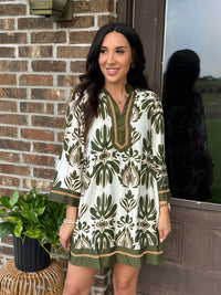 Willow Grove Split Neck Dress