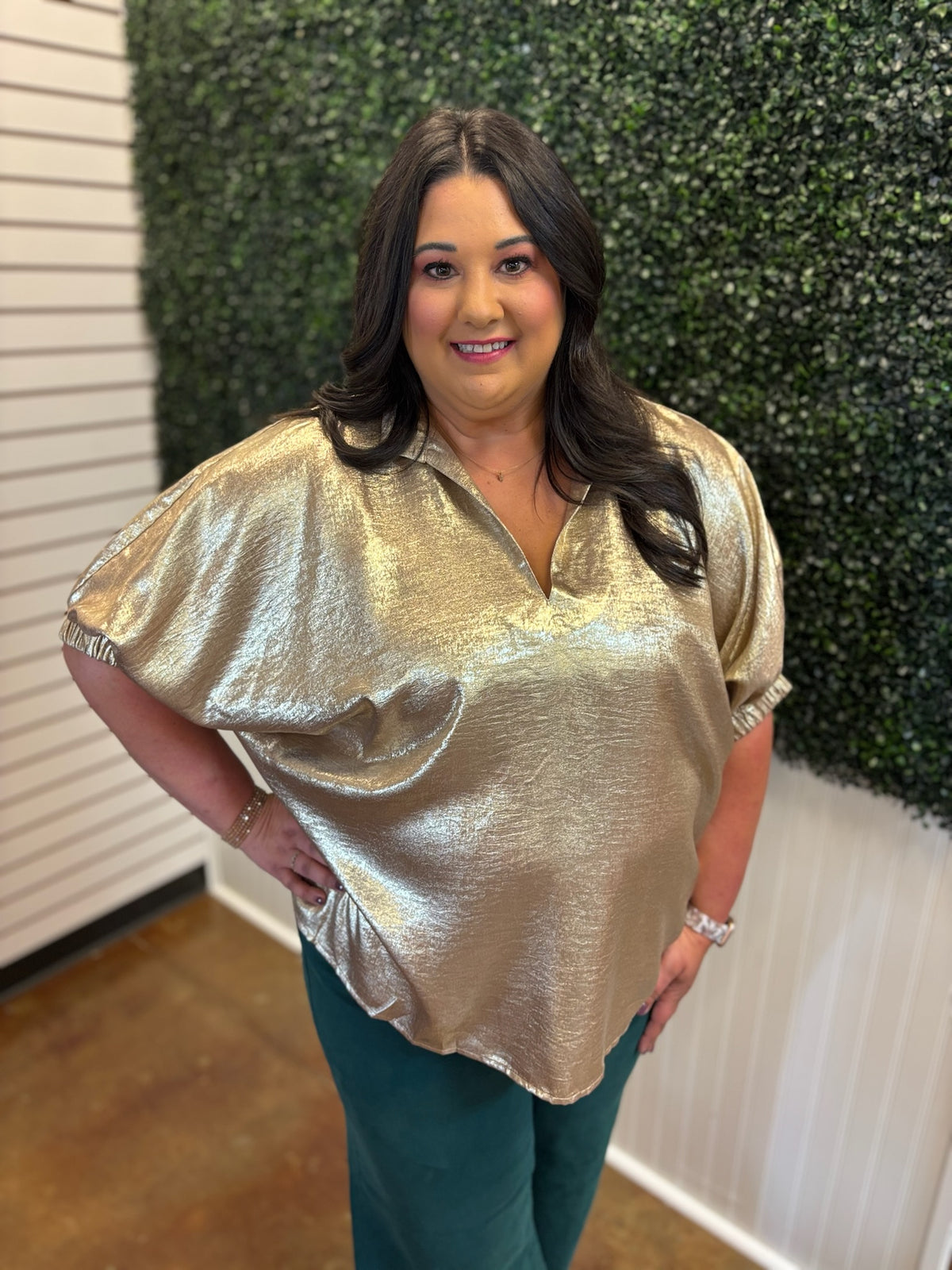 All That Glimmers Blouse - Plus