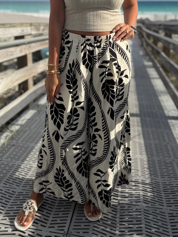Palm Breeze Wide Leg Pant