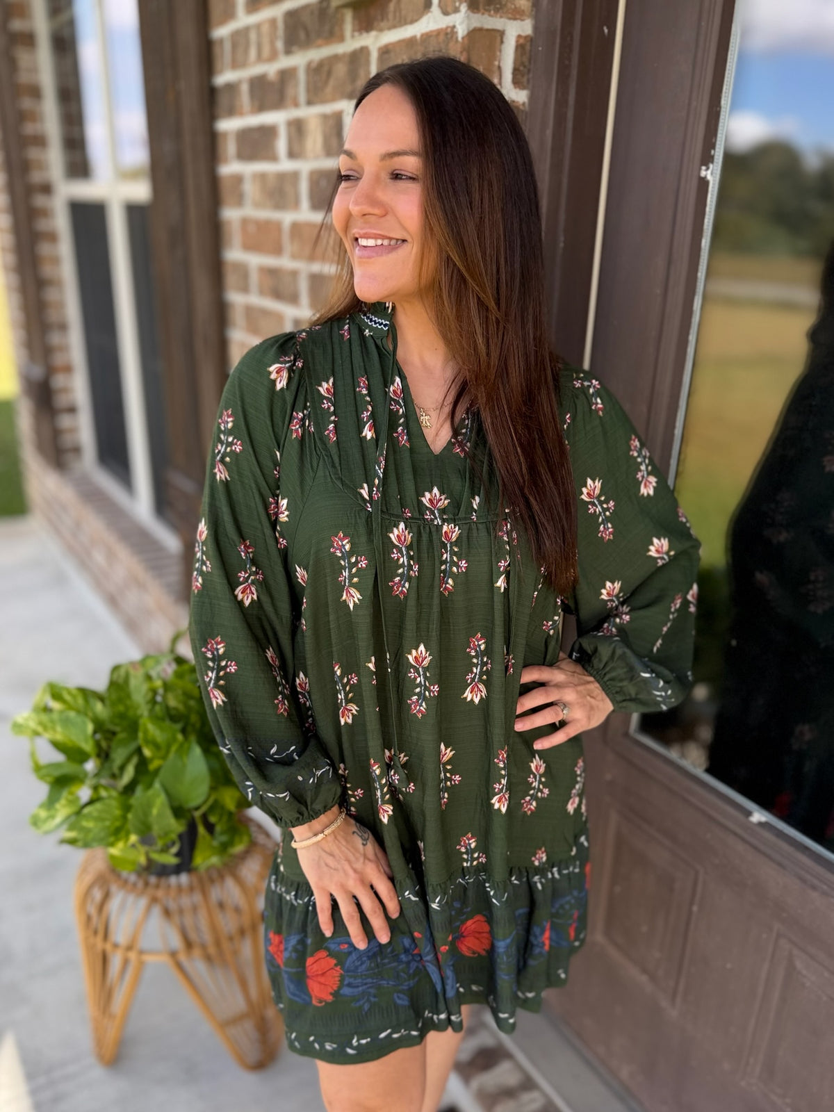 Rustic Reverie Floral Dress