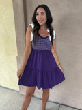 Sideline Sass Smocked Dress