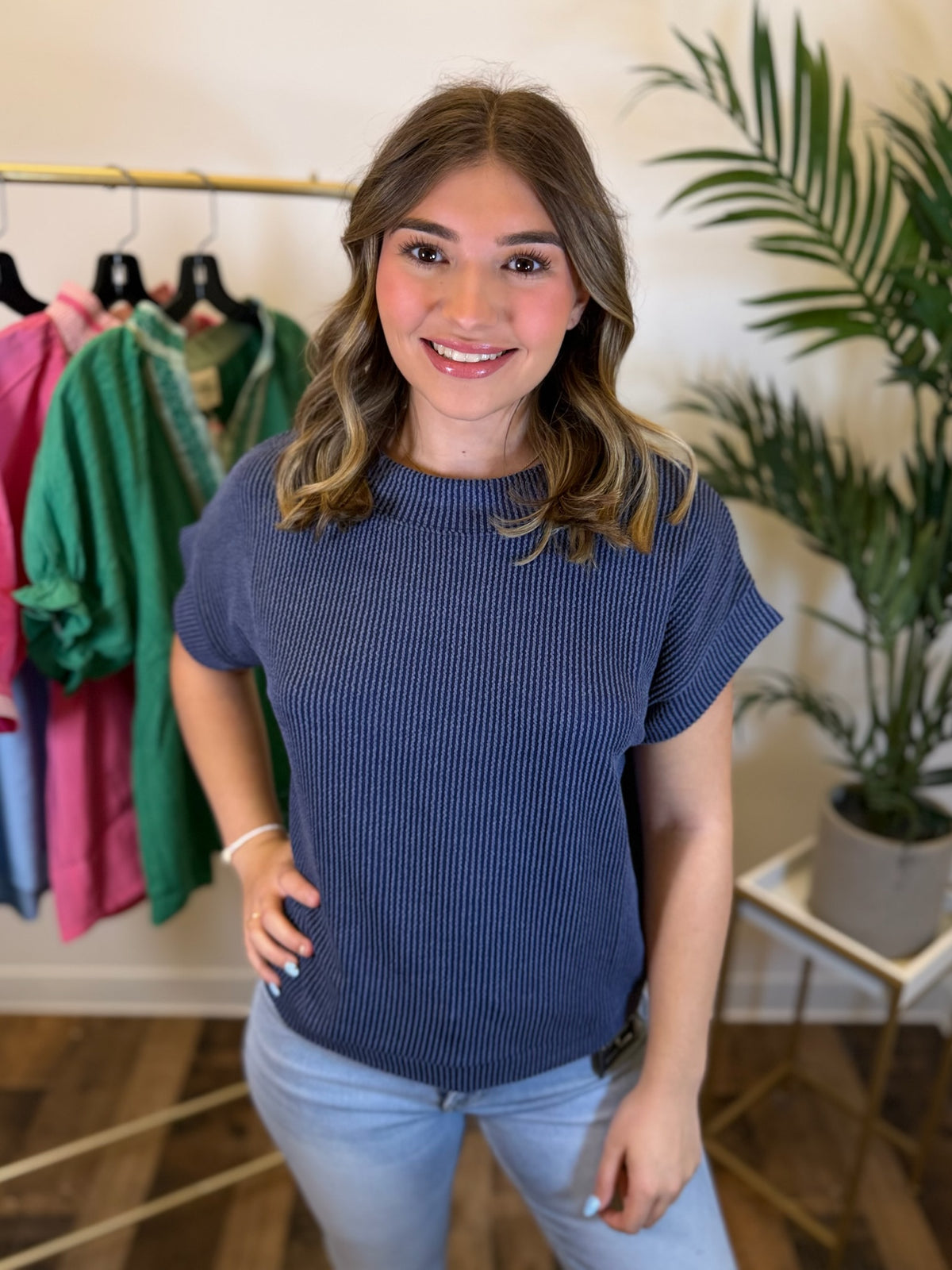 Varsity Vibes Ribbed Top