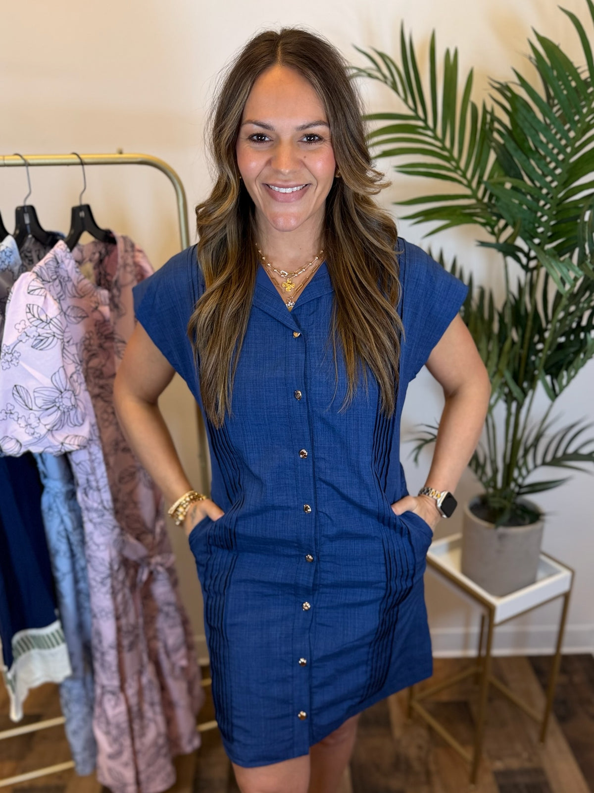 Timeless Lines Shirt Dress