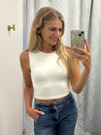 Reversible Knit Cropped Tank