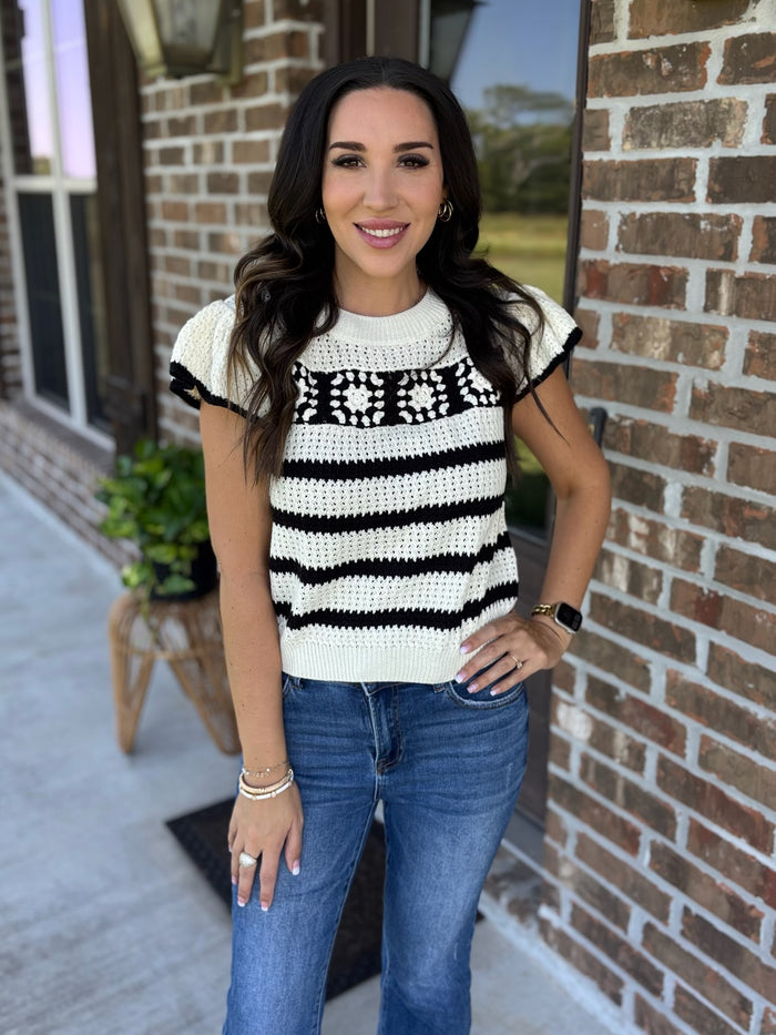 Quite Contrary Crochet Top