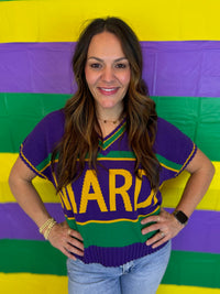 Mardi Party Knit Top