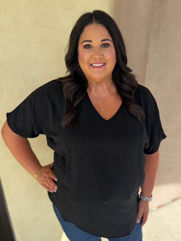 Simply Put V-neck Blouse - Plus