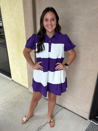 Call the Shots Striped Dress