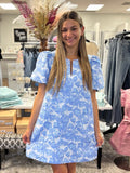 Petal Impression Jacquard Dress