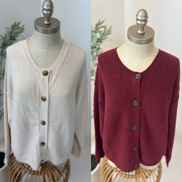 Gentle Touch Button Front Cardigan
