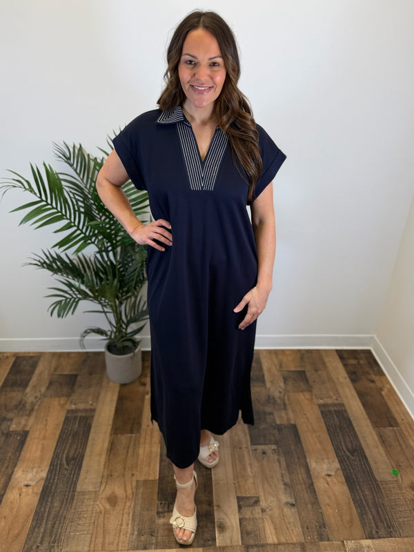 Seaside Stitch Midi Dress