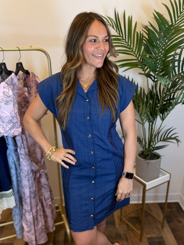 Timeless Lines Shirt Dress