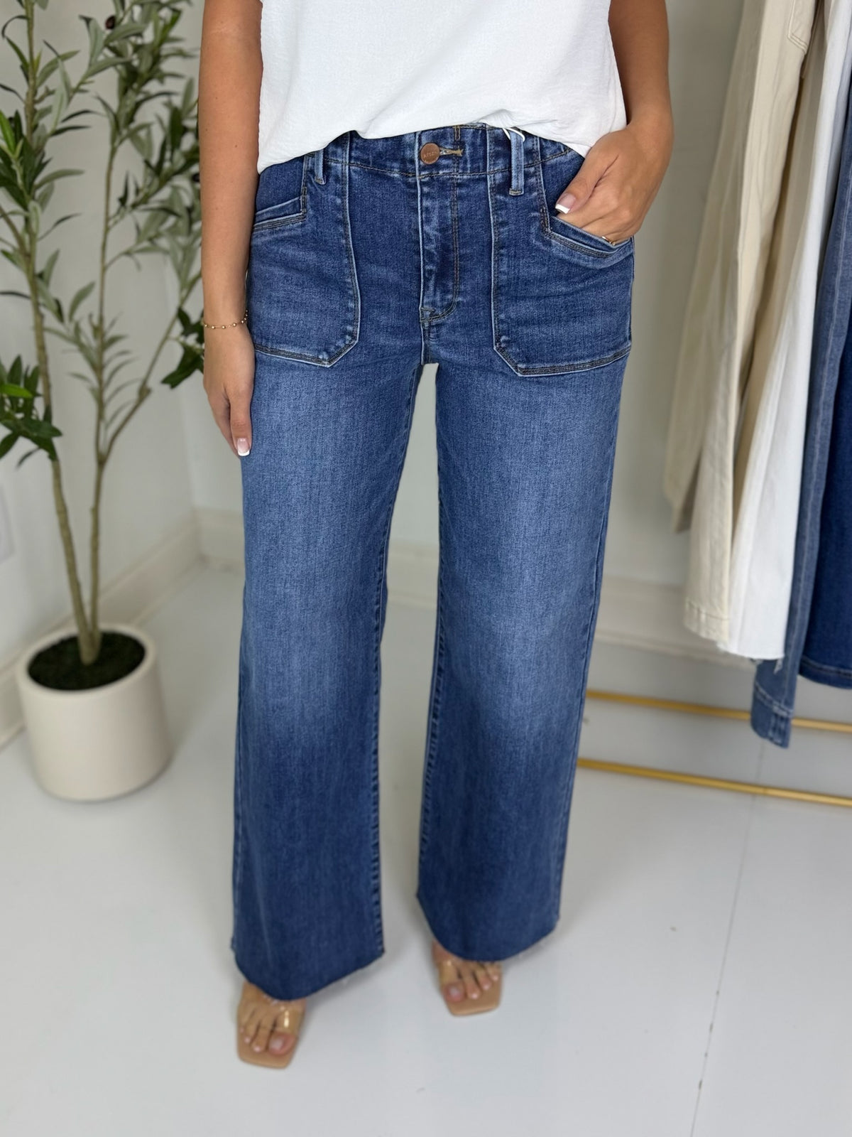 Sidney Slouchy Wide Leg Jean - Risen