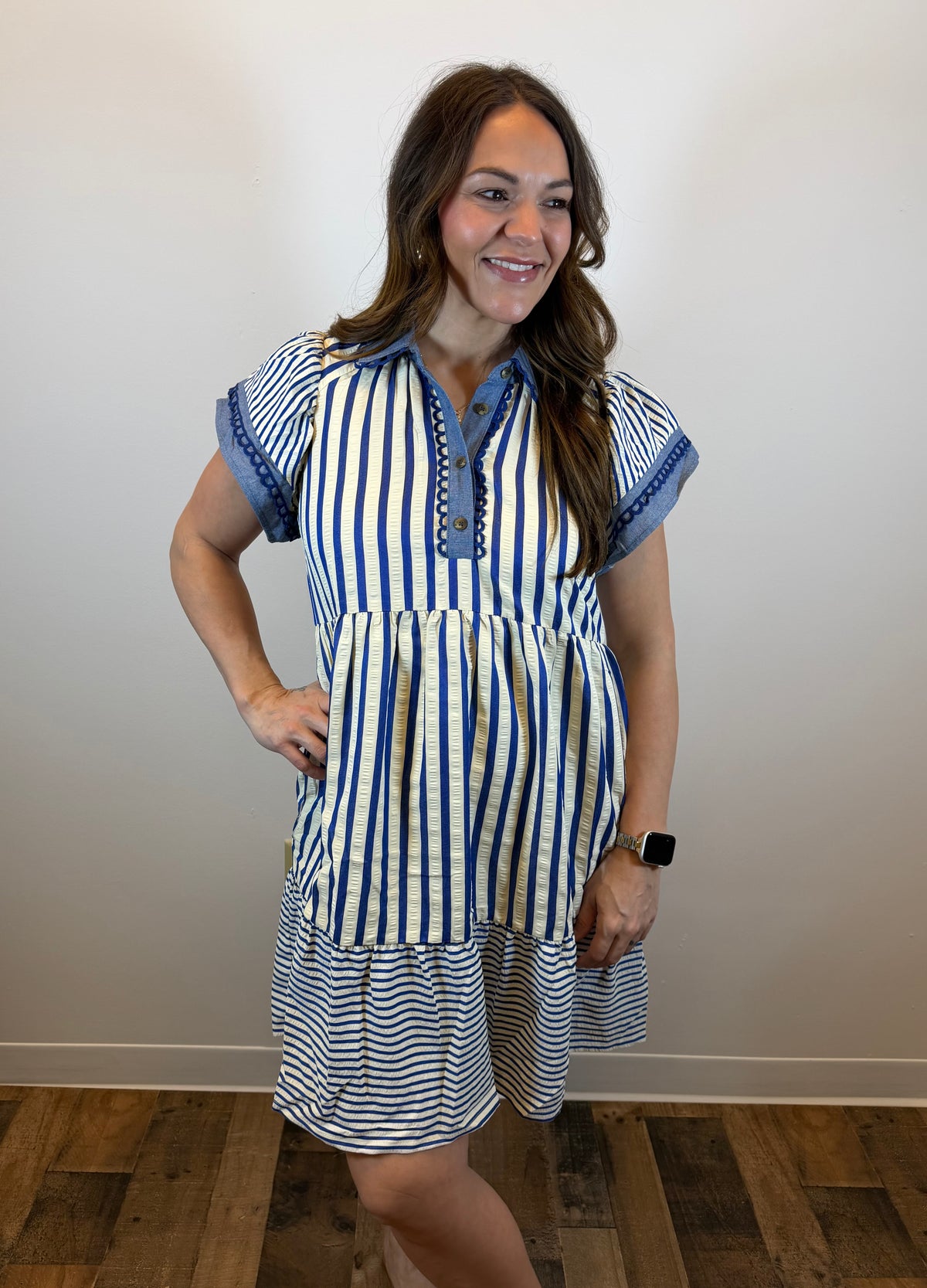 Cottage Charm Striped Dress
