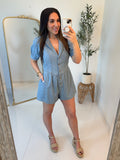 Drenched in Denim Romper