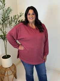 Take it Easy Knit Top - Plus