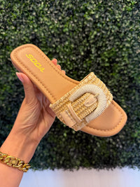 Sarah Raffia Sandal