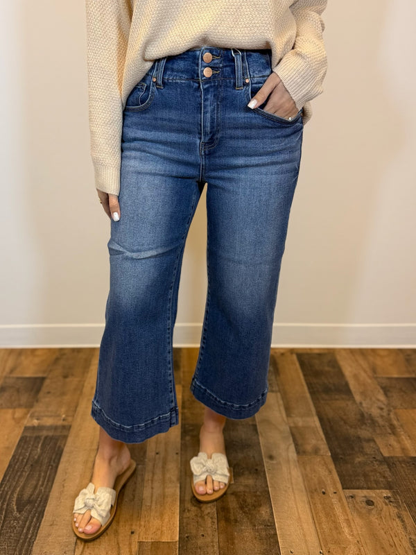 Scout Cropped Wide Leg Jean - Risen