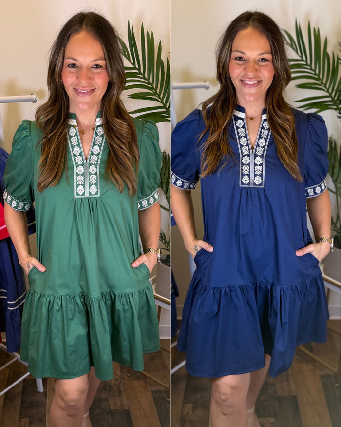 Southern Social Embroidered Dress